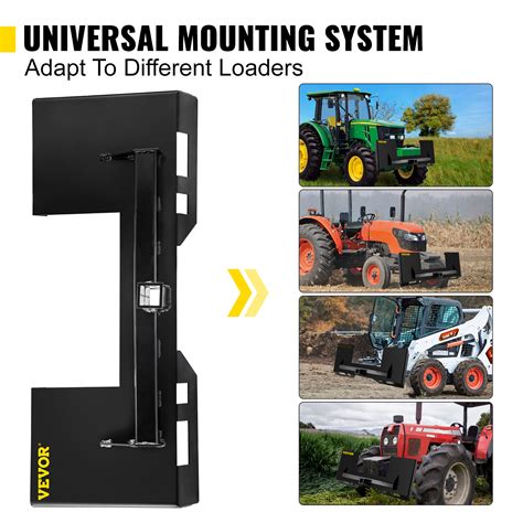 skid steer front plate|skid steer plate attachment.